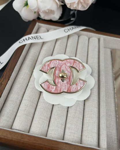 [Eterna Jewels]Pink Resin Classic Brooch 5cm