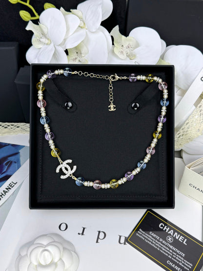 [Eterna Jewels]26C New Spring Collection Colorful Transparent Resin Necklace