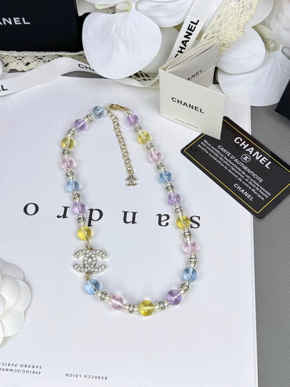 [Eterna Jewels]26C New Spring Collection Colorful Transparent Resin Necklace
