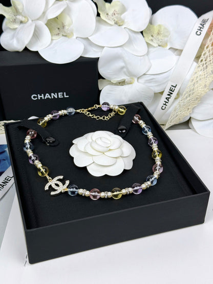 [Eterna Jewels]26C New Spring Collection Colorful Transparent Resin Necklace