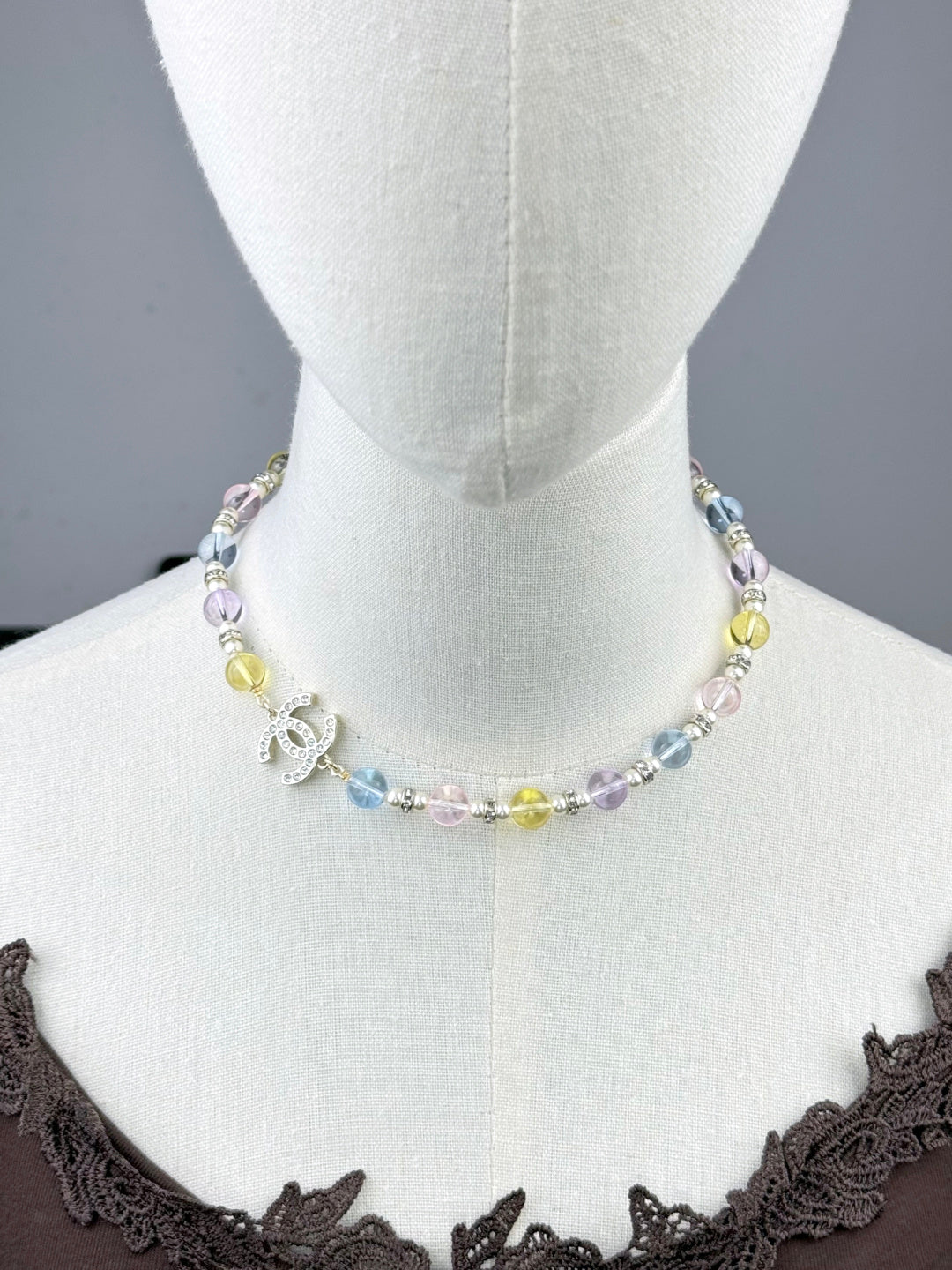 [Eterna Jewels]26C New Spring Collection Colorful Transparent Resin Necklace