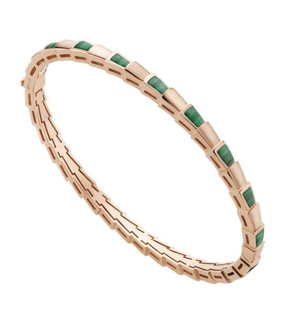 [Eterna Jewels]SERPENTI BRACELET PINK GOLD MALACHITE