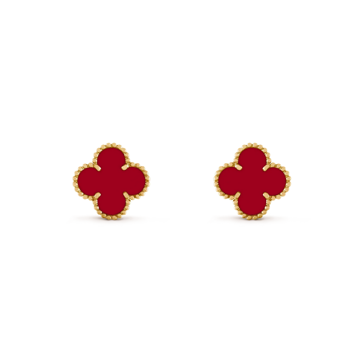 [Eterna Jewels]CLOVER MEDIUM 1 MOTIFS CARNELIAN  EARRINGS