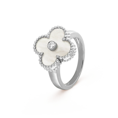 [Eterna Jewels]CLOVER SILVER MOP DIAMOND RING