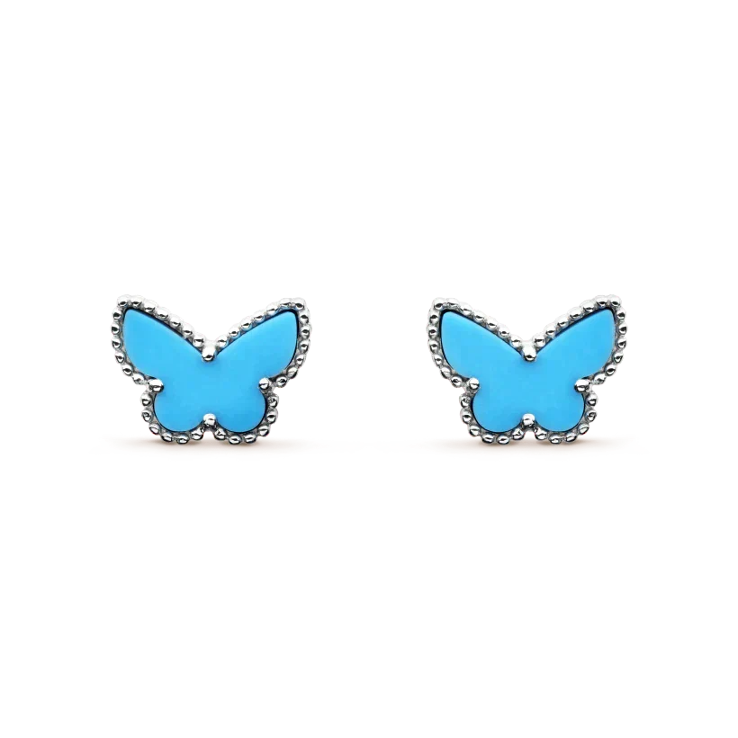 [Eterna Jewels]BUTTERFLY TURQUOISE EARRINGS SILVER