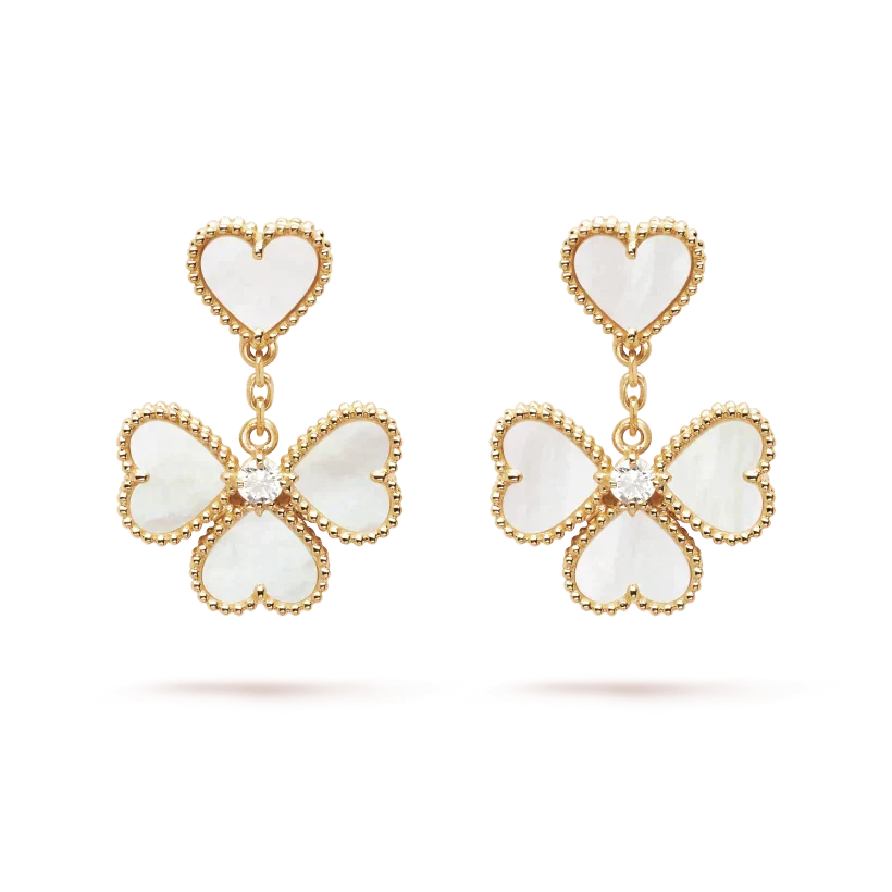 [Eterna Jewels]CLOVER SWEET WHITE MOP EARRINGS
