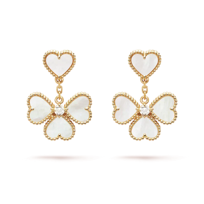 [Eterna Jewels]CLOVER SWEET WHITE MOP EARRINGS