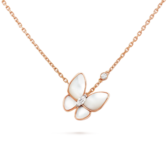 [Eterna Jewels]BUTTERFLY MOP DIAMOND NECKLACE