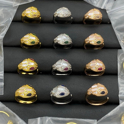 [Eterna Jewels]BRAND NEW ASSORTED SNAKE HEAD MOTHER OF PEARL RINGS