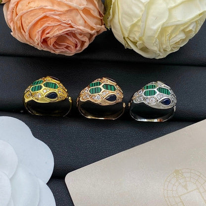[Eterna Jewels]BRAND NEW ASSORTED SNAKE HEAD MALACHITE RINGS