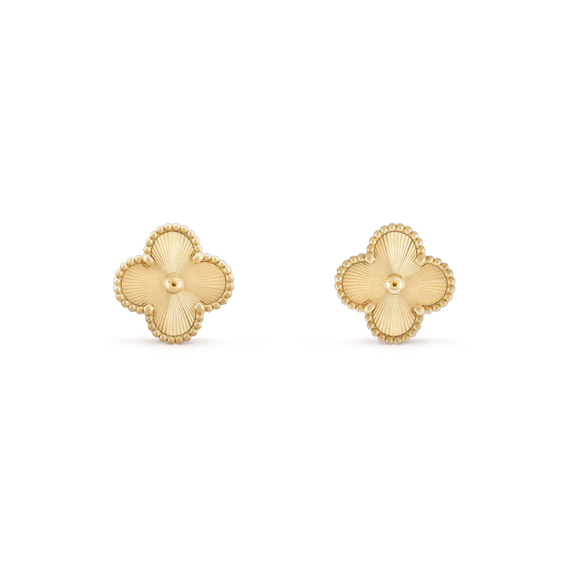 [Eterna Jewels]CLOVER MINI 9.5MM LASER EARRINGS