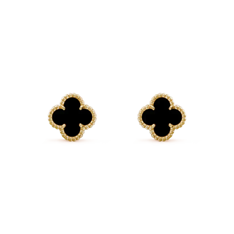 [Eterna Jewels]CLOVER MINI 9.5MM BLACK MOP EARRINGS