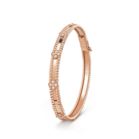 [Eterna Jewels]CLOVER BRACELET 4MM DIAMONDS