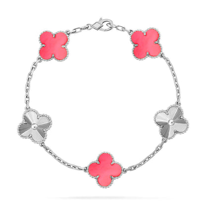 [Eterna Jewels] CLOVER 5 MOTIFS  PINK MOP BRACELET COLLECTION