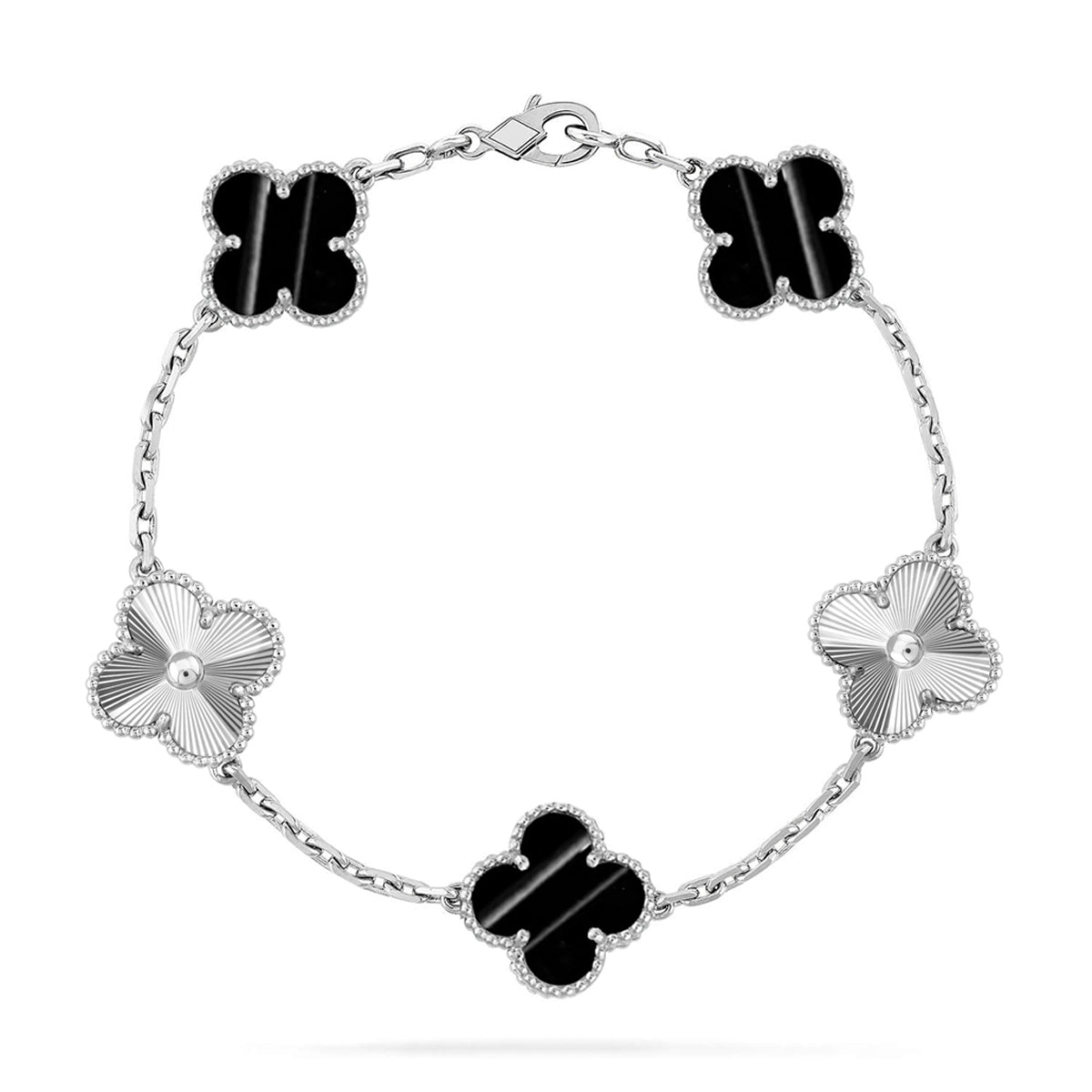 [Eterna Jewels] CLOVER 5 MOTIF PULSAR STONE BRACELET COLLECTION
