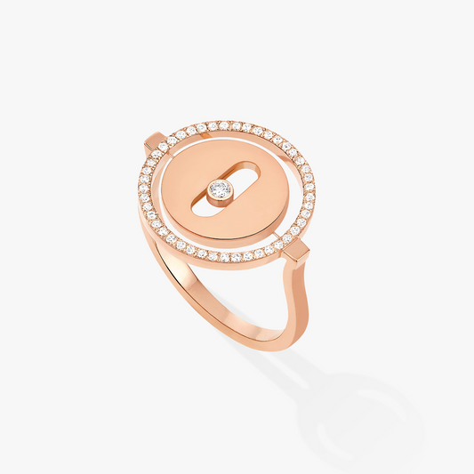 [Eterna Jewels]LUCKY MOVE PINK GOLD DIAMOND RING