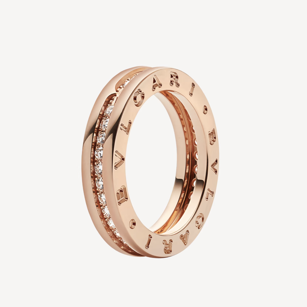 [Eterna Jewels]ZERO 1 ONE-BAND PAVED DIAMONDS ON THE SPIRAL RING
