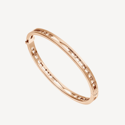 [Eterna Jewels]ZERO 1 SPIRAL LOGO PINK GOLD BRACELET