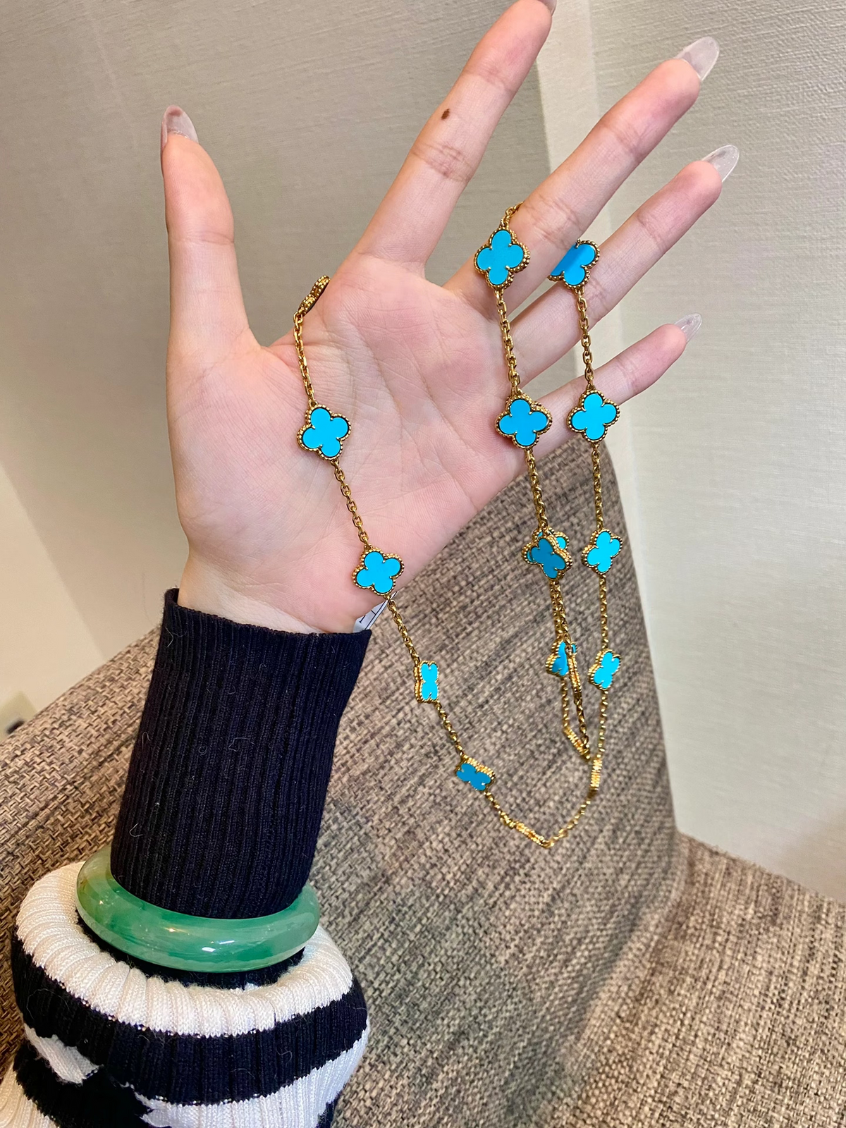 [Eterna Jewels]CLOVER 20 MOTIFS TURQUOISE GOLD