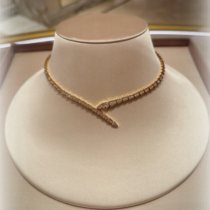[Eterna Jewels]NEW！SERPENT DIAMOND NECKLACE
