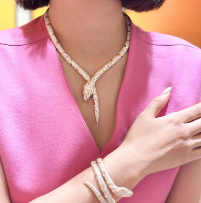 [Eterna Jewels]HAUTE COUTURE GOLD SERPENTI NECKLACE