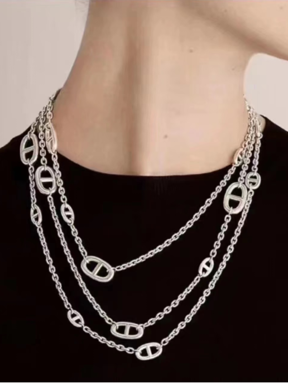 [Eterna Jewels]Classic Silver Sweater Chain