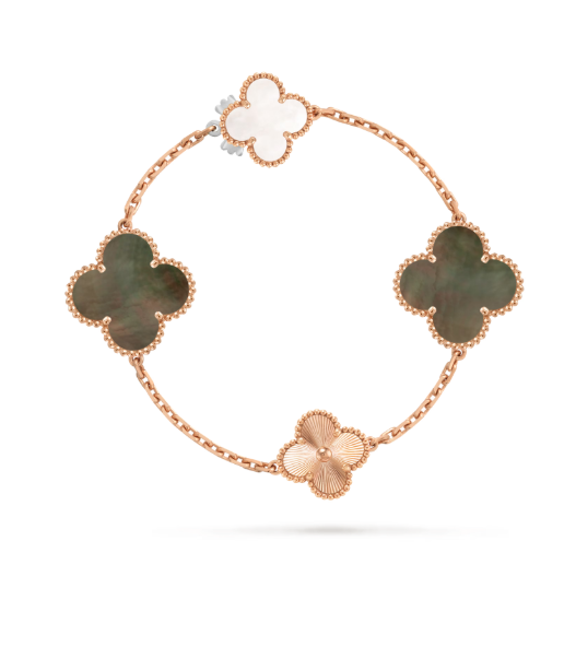 [Eterna Jewels]DETACHABLE CLOVER 15(11+4) FLOWER SILVER NECKLACE SET