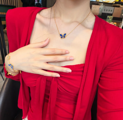 [Eterna Jewels]2026 NEW BUTTERFLY BLUE   NECKLACE