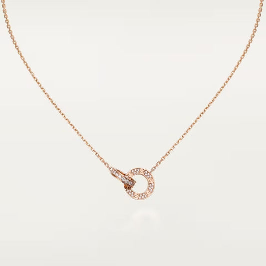 [Eterna Jewels]LOVE  FULL DIAMOND PENDANT NECKLACE