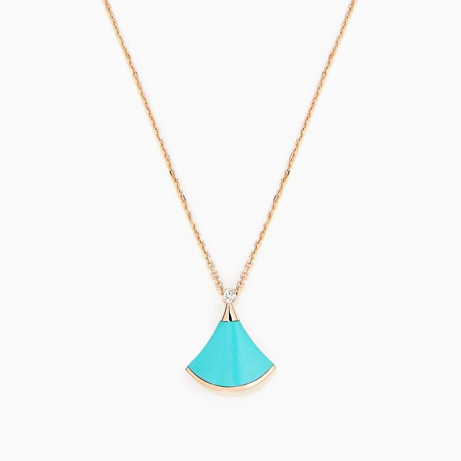 [Eterna Jewels]DREAM NECKLACE TURQUOISE PINK GOLD