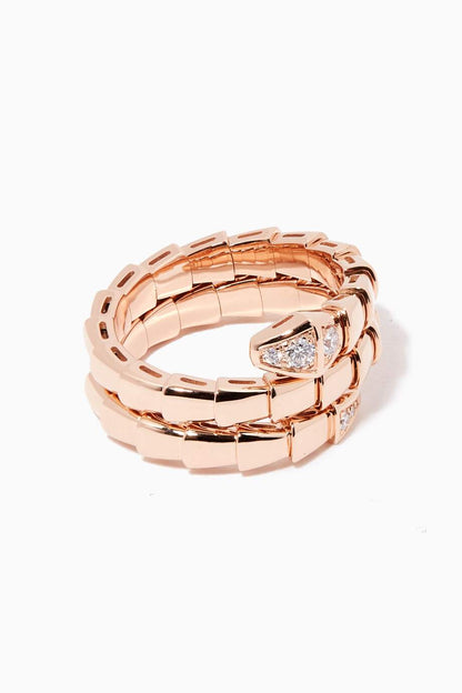 [Eterna Jewels]SERPENTS DOUBLE ROW DIAMOND RING