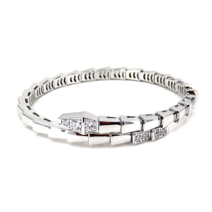 [Eterna Jewels]SERPENTI BRACELET DIAMONDS SILVER