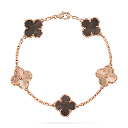 [Eterna Jewels] CLOVER 5 MOTIF GRAY MOP BRACELET COLLECTION