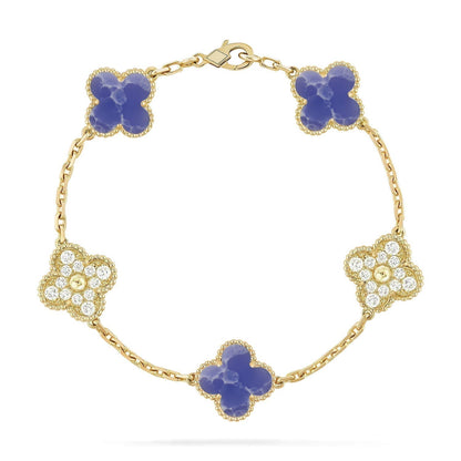 [Eterna Jewels]CLOVER 5 MOTIF BLUE VEINS BRACELET COLLECTION