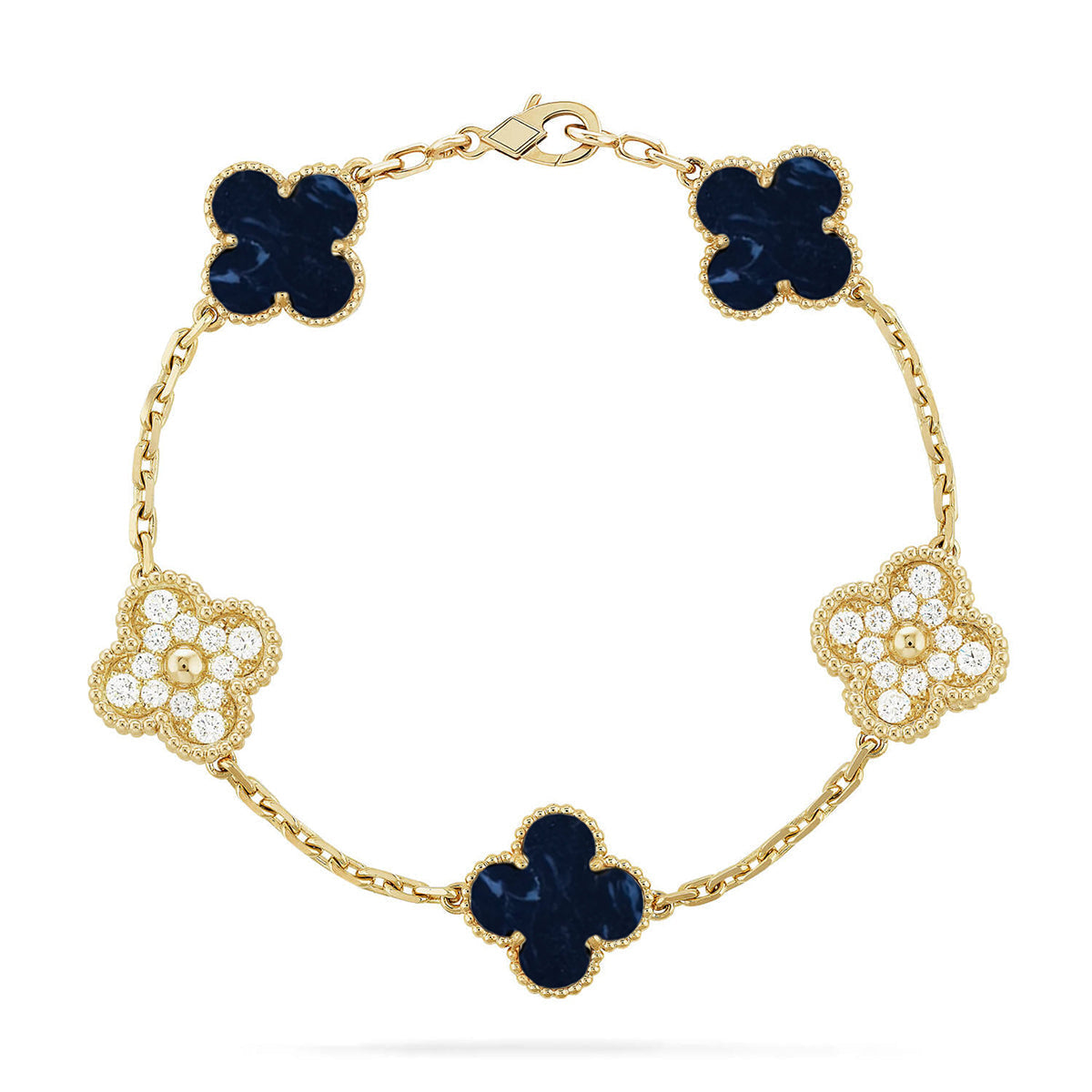 [Eterna Jewels]CLOVER 5 MOTIF PIETERSITE BRACELET COLLECTION
