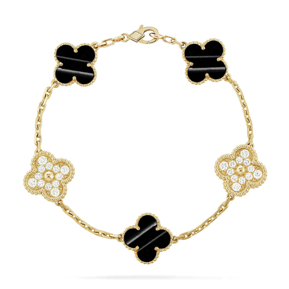 [Eterna Jewels] CLOVER 5 MOTIF PULSAR STONE BRACELET COLLECTION