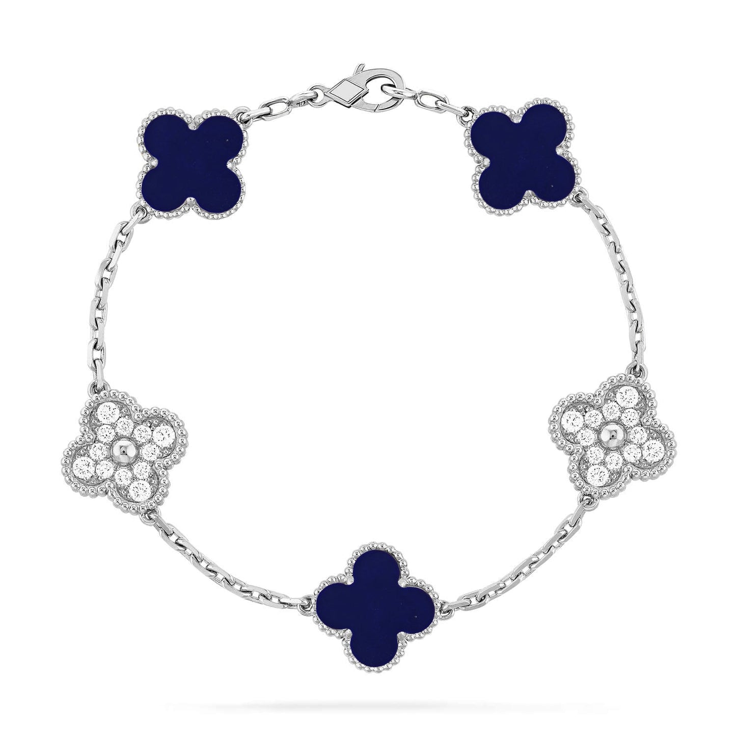 [Eterna Jewels]CLOVER 5 MOTIF LAPIS LAZULI BRACELET COLLECTION