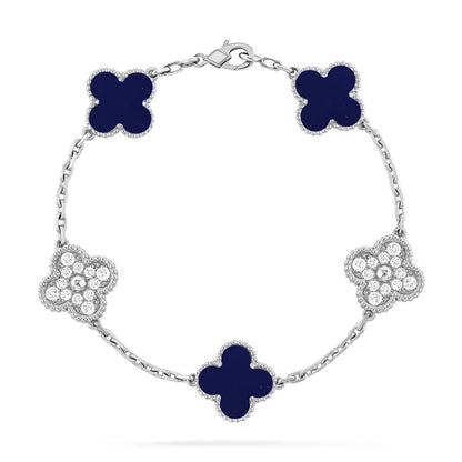 [Eterna Jewels]CLOVER 5 MOTIF LAPIS LAZULI BRACELET COLLECTION