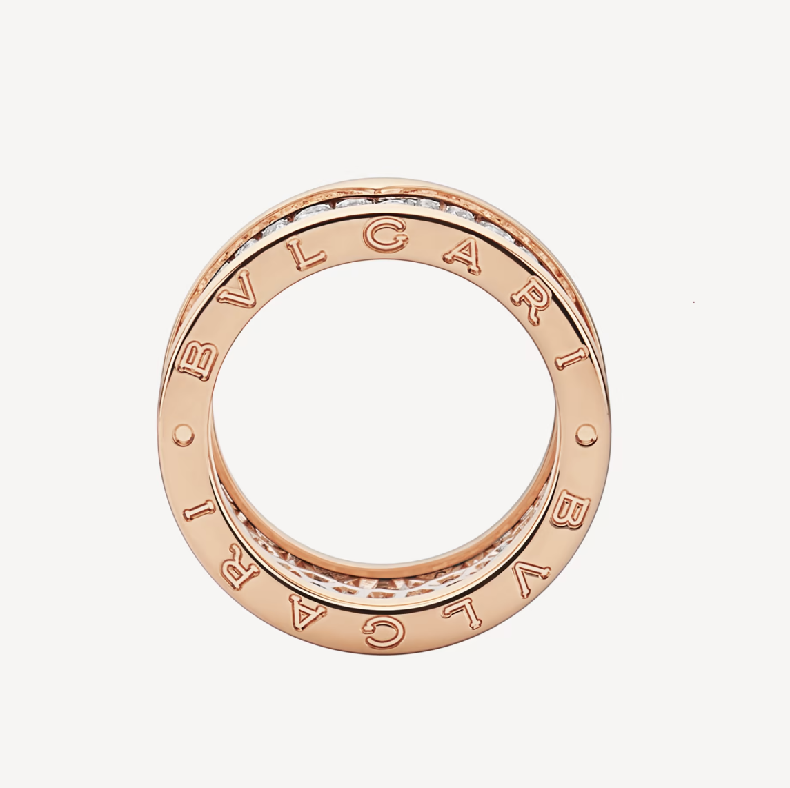 [Eterna Jewels]ZERO 1 WITH PAVED DIAMONDS ON THE SPIRAL RING