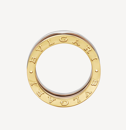 [Eterna Jewels]ZERO 1 THREE-BAND ROSE WHITE AND YELLOW RING