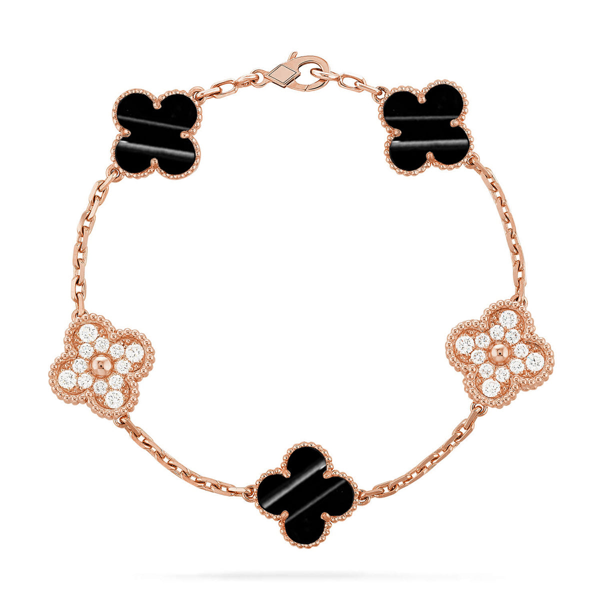 [Eterna Jewels] CLOVER 5 MOTIF PULSAR STONE BRACELET COLLECTION
