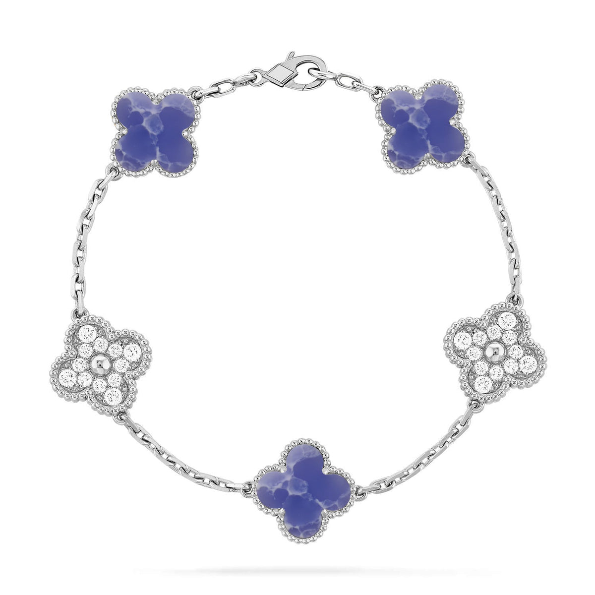[Eterna Jewels]CLOVER 5 MOTIF BLUE VEINS BRACELET COLLECTION