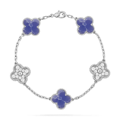 [Eterna Jewels]CLOVER 5 MOTIF BLUE VEINS BRACELET COLLECTION