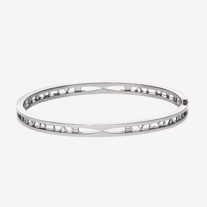 [Eterna Jewels]ZERO 1 SPIRAL LOGO SILVER BRACELET