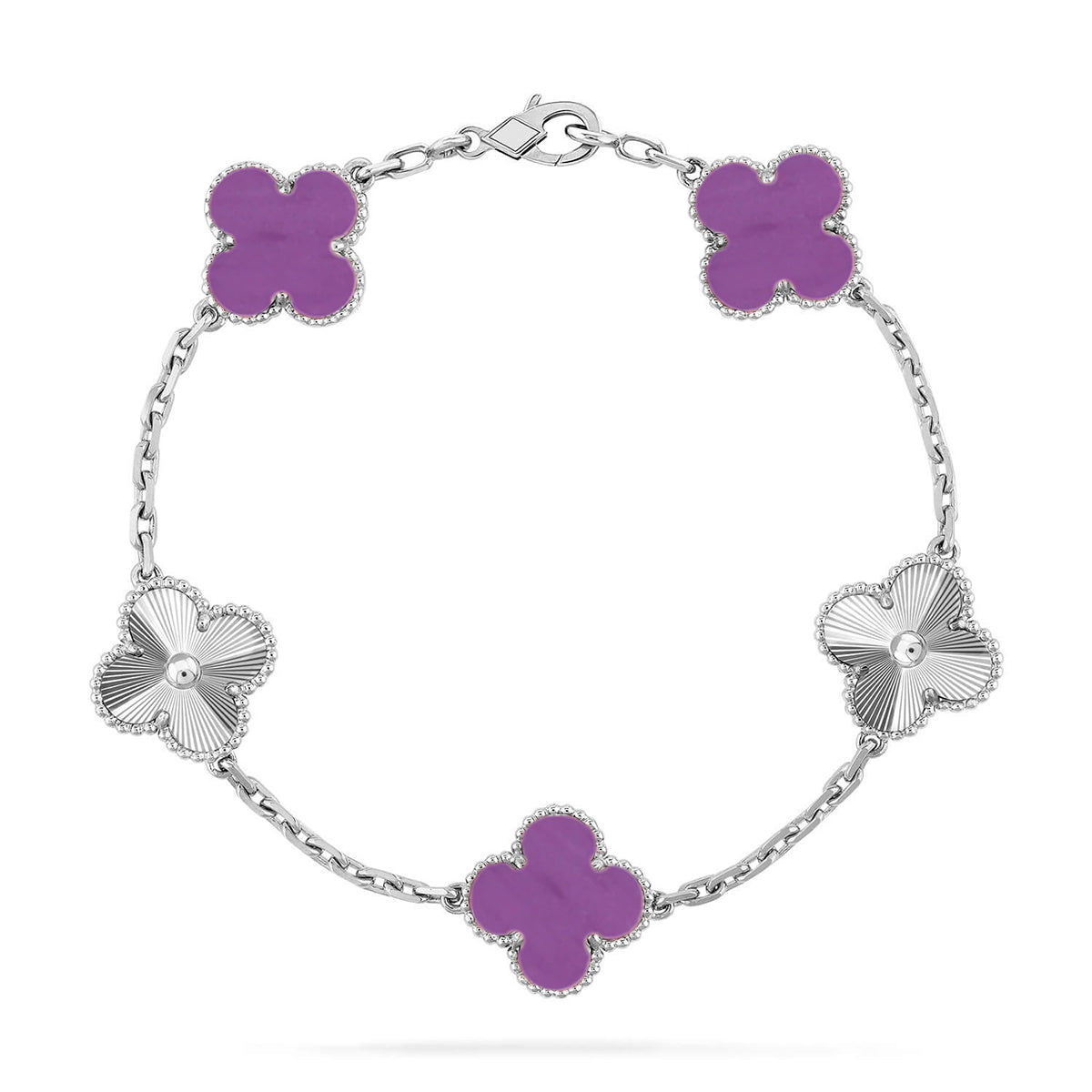 [Eterna Jewels] CLOVER 5 MOTIF VIOLET BRACELET COLLECTION