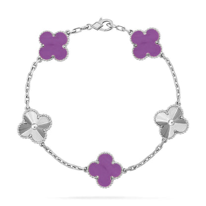 [Eterna Jewels] CLOVER 5 MOTIF VIOLET BRACELET COLLECTION