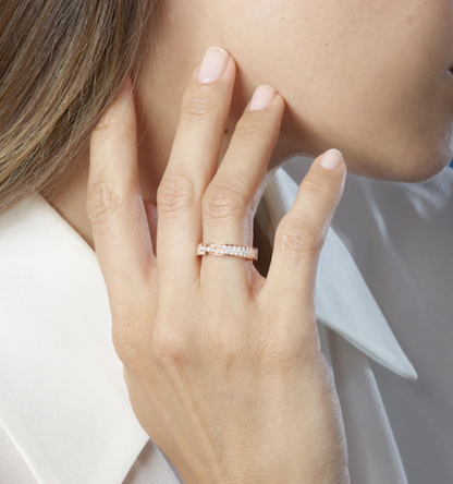 [Eterna Jewels]ALLIANCE LIENS VIDENCE PAVED DIAMOND 4MM RING
