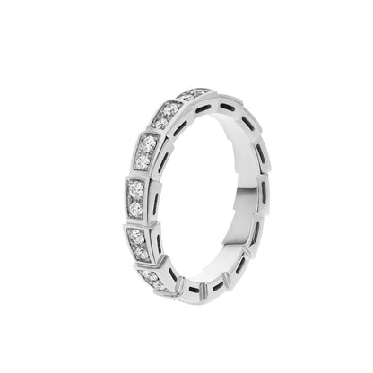 [Eterna Jewels]SERPENTI RING SILVER DIAMOND PAVED 3MM
