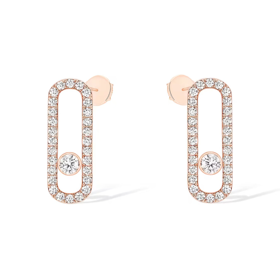 [Eterna Jewels]MOVE UNO STUD DIAMOND PAVED EARRINGS