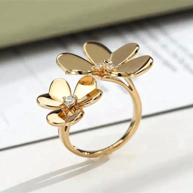 [Eterna Jewels]CLOVER COMOS GOLD DIAMOND RING
